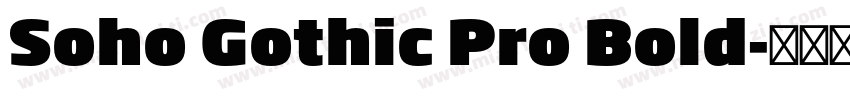 Soho Gothic Pro Bold字体转换